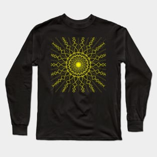 Yellow geometric pattern Long Sleeve T-Shirt